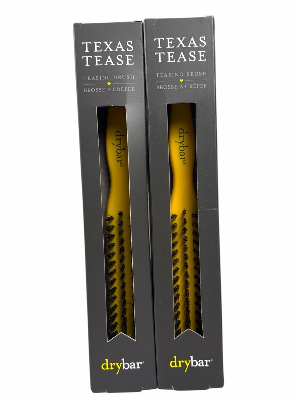 Drybar Texas Tease Teasing Brush Bundle Backcombing Volume Hair Brush Set of 2